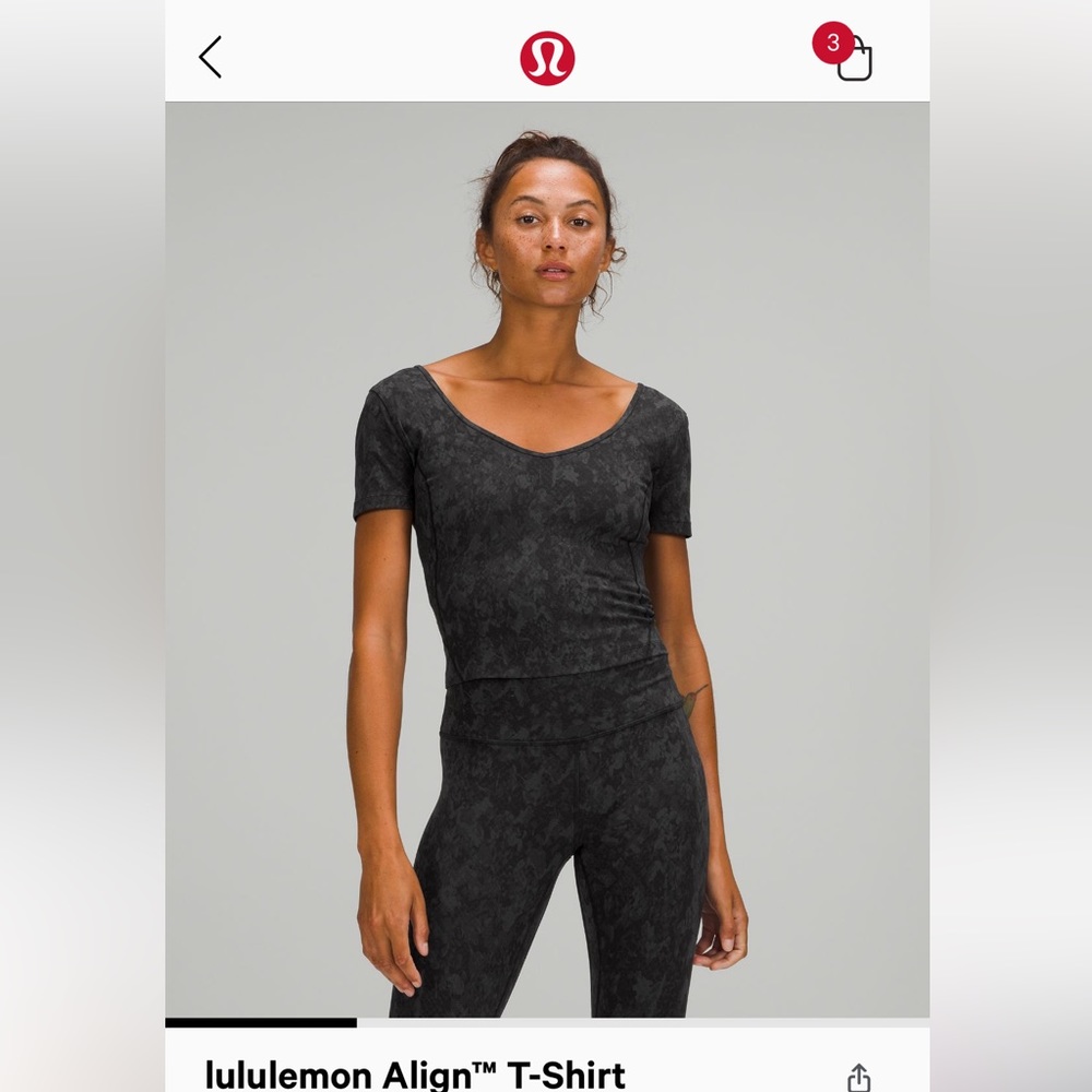 NEW. worn once Lululemon Align T-shirt